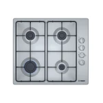 Bosch Serie2 60cm Stainless Steel Built-In Gas Hob - Efficient Cooking - BOSCH