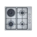 Bosch Serie 2 60cm Gas & Electric Hob - Stainless Steel - BOSCH
