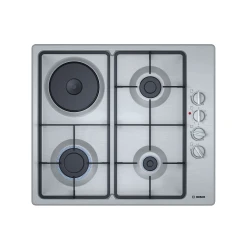 Bosch Serie 2 60cm Gas & Electric Hob - Stainless Steel
