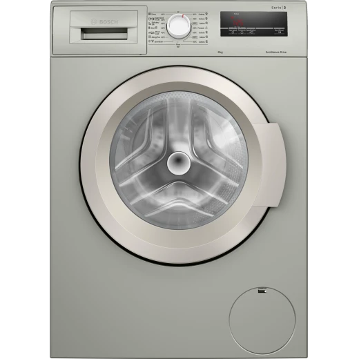 Bosch Series 2 8kg Front Load Washing Machine Silver Inox - WAJ2018SME Bosch Series 2 8kg Front Load Washing Machine Silver Inox - WAJ2018SME