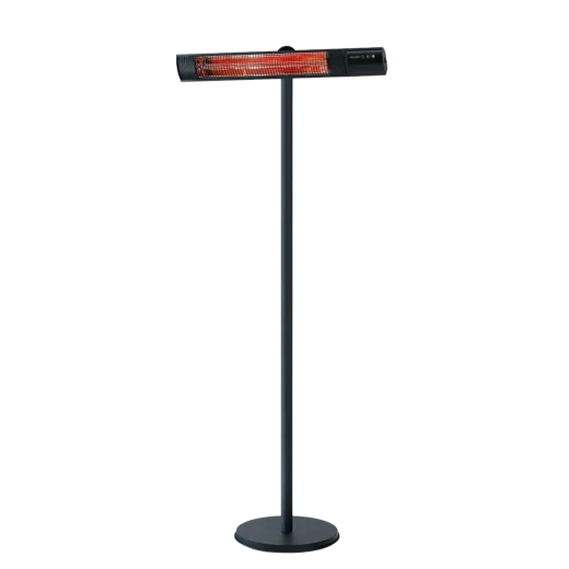 Electric Patio Heater 2500W Carbon Rose Golden Tube Black with Remote Control Electric Patio Heater 2500W Carbon Rose Golden Tube Black with Remote Control