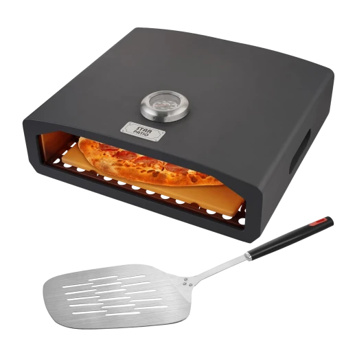 Grill Pizza Oven Stainless Steel Cordierite Stone 16.8 Inch with Peel Grill Pizza Oven Stainless Steel Cordierite Stone 16.8 Inch with Peel