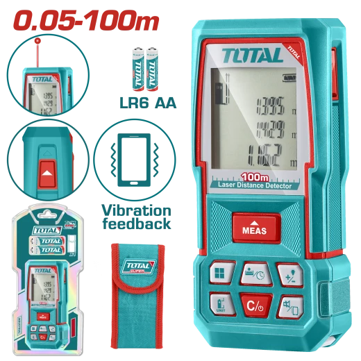 TOTAL Laser Distance Detector 0.05-100m (TMT51036) TOTAL Laser Distance Detector 0.05-100m (TMT51036)
