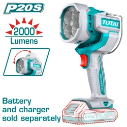 TOTAL Cordless Work Lamp 2000 Lumens - Battery & Charger Sold Separately (TWLI2088)