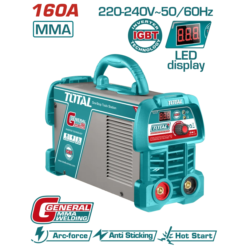 TOTAL Inverter MMA Welding Machine 160A (TW216059) - Total