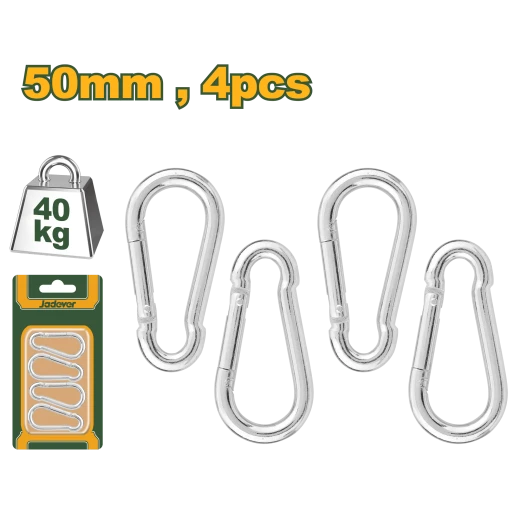 طقم حلقات تسلق من الصلب الكربوني 50 ملم - حد تحميل 40 كجم من جادفر طقم حلقات تسلق من الصلب الكربوني 50 ملم - حد تحميل 40 كجم من جادفر