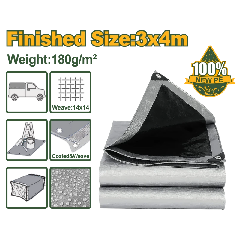 JADEVER Polyethylene Tarp 3x4m (JDTQ8834) - Jadever