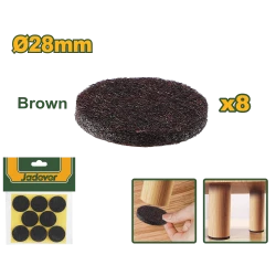 Jadever Self-Adhesive Pads 8-Piece Set, 28mm Diameter, 3mm Thick