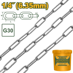 JADEVER Medium link welded chain 37m (JDTLT1B06)
