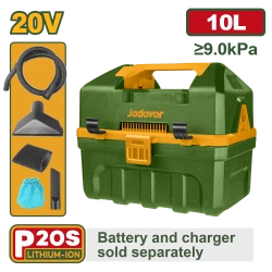 JADEVER Cordless Vacuum Cleaner 20V – 10L Tank with Blowing Function without Battery & Charger (JDQV2A10)