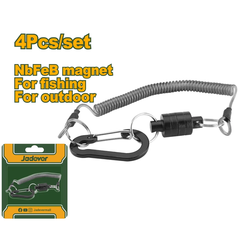 Jadever Fishing Set with Magnetic Buckles - 4 Piece Kit for Anglers - Jadever