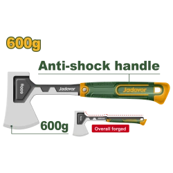 JADEVER Steel Axe 600g, Drop-Forged One-Piece Design | JDHM8166