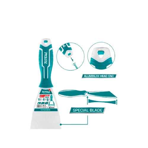 TOTAL 80mm 3 inch Inside Plastering Tool THT683806 durable tool for smooth interior plaster application - Total