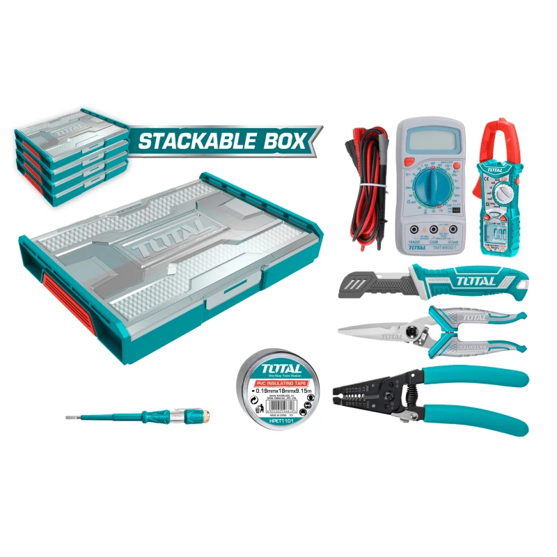 Total Telecom Tools Set: 7-Piece Kit for Telecom Technicians - Total