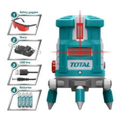 Total Self-Leveling Line Laser with Red Beam – For Accurate Leveling and Precise Measurements