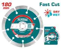 TOTAL Dry Diamond Cutting Disc 180mm - 7" (TAC2111803) - Total