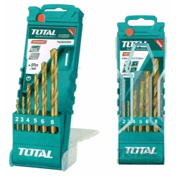 TOTAL HSS Twist Drill Bit Set – 6 Pieces, Suitable for Drilling Metal, Wood, and Plastic (TACSD0065)