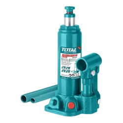 TOTAL Hydraulic Bottle Jack, 2 Ton Capacity Heavy-Duty Car Jack with Safety Valve for Auto Repair & Lifting