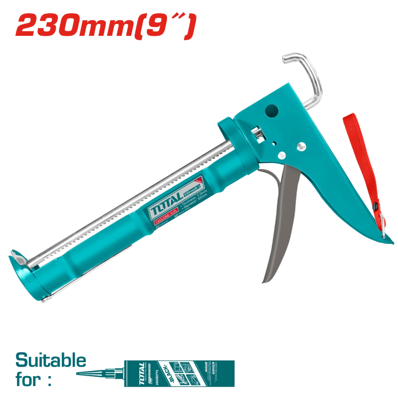 Total Caulking Gun 9" (THT20409) – Durable Sealant Applicator for Precise and Easy Use - Total