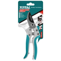 TOTAL Heavy-Duty Pruning Shears – 205 mm (8 Inch) Length, Ideal for Trimming Trees and Thick Branches in Gardening and Agricultural Tasks (THT15308)