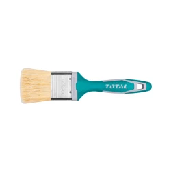 TOTAL 63mm (2.5") Paint Brush with Rubber-Covered Plastic Handle – Comfortable and Durable Brush for Smooth Painting and Finishing