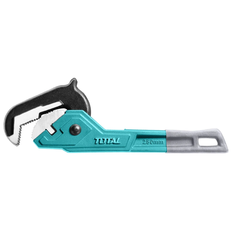 Total 10-inch Rabbit Pipe Wrench Adjustable Pipe Wrench with Built-in Rabbit System for Quick Tightening and Loosening, Comfortable and Durable Handle for Home and Light Commercial Plumbing - Total