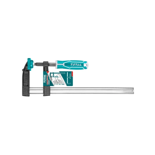 Total F Clamp 80x300mm – durable heavy-duty woodworking clamp for secure and precise fastening Total F Clamp 80x300mm – durable heavy-duty woodworking clamp for secure and precise fastening