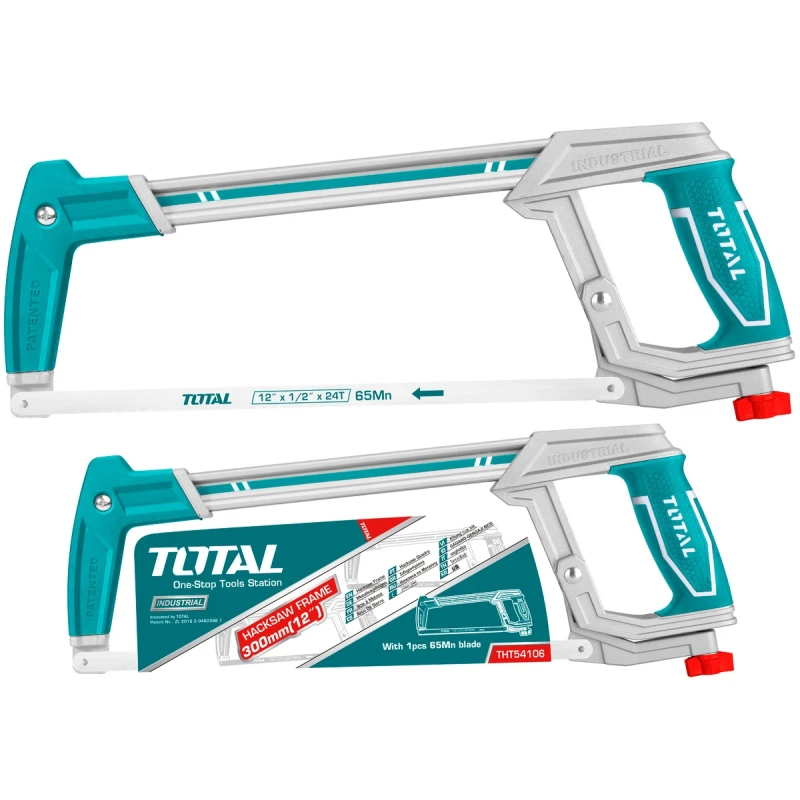 Hacksaw Frame 300mm / 12" (THT54106) – Strong and Durable Frame, Ideal for Precise Metal Cutting - Total