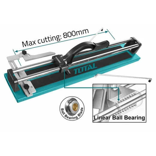 قطاعة بلاط يدوية بطول 800 ملم، تصميم قوي لقص دقيق وسلس للبلاط من توتال (THT578004) قطاعة بلاط يدوية بطول 800 ملم، تصميم قوي لقص دقيق وسلس للبلاط من توتال (THT578004)