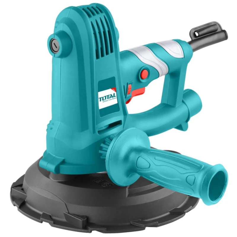 Total TDWS7501 Drywall Sander 750W, Variable Speed, Extendable Handle, Swiveling Head & Dust Collection System for Smooth Wall & Ceiling Finishing - Total