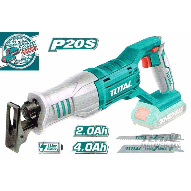 Total Lithium-Ion reciprocating saw 20V - battery and charger is not included - Total