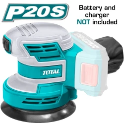 Total TROSLI2001 20V Li-ion Random Orbit Sander - Cordless, Powerful Sanding