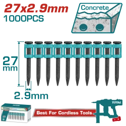 TOTAL 27mm Steel Continuous Firing Nails (1000pcs) for Nail Guns - TAC02271