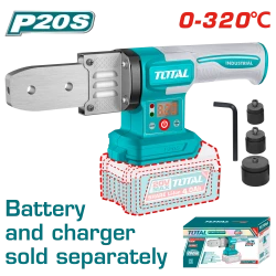 TOTAL 20V Cordless Plastic Tube Welding Tool 320℃ Adjustable Temperature for Plumbing
