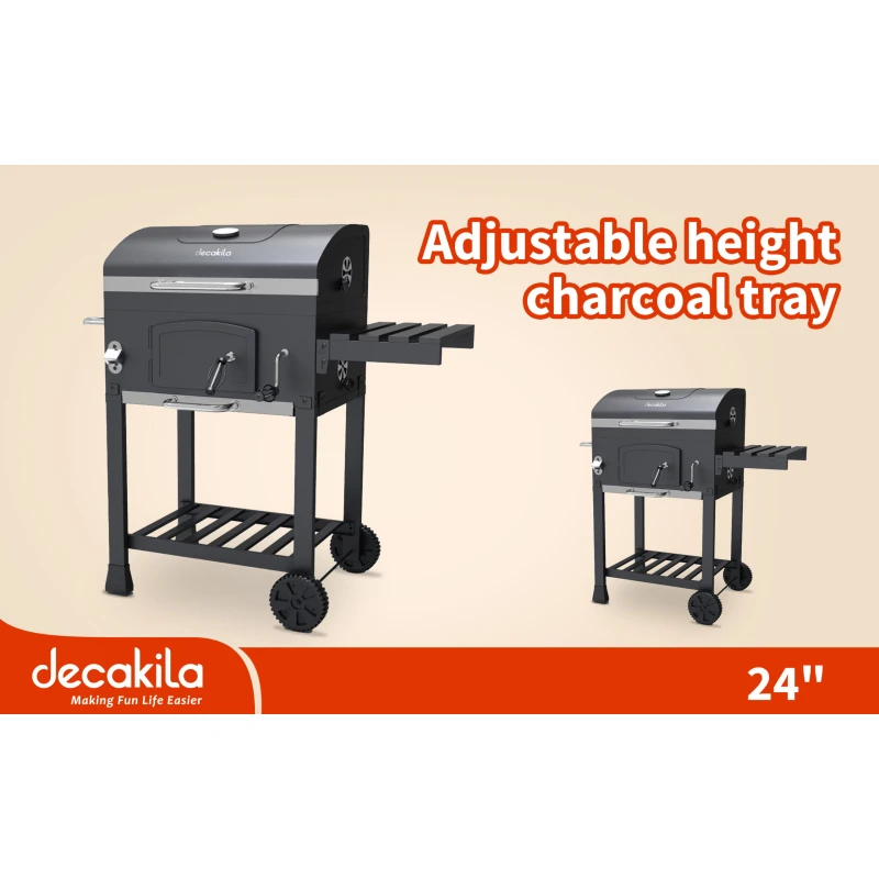 Decakila Charcoal BBQ Grill 24-Inch (KMCC008B) - Decakila