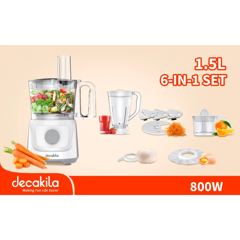 محضرة طعام 6 في 1 | 800واط من ديكاكيلا (KEMG023W) - ديكاكيلا