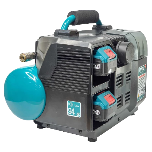 Total 60L Cordless Air Compressor, 40V (2×20V) Lithium-Ion Powered, Portable & Powerful for Tire Inflation, Air Tools & Cleaning Tasks - Total - Image 2