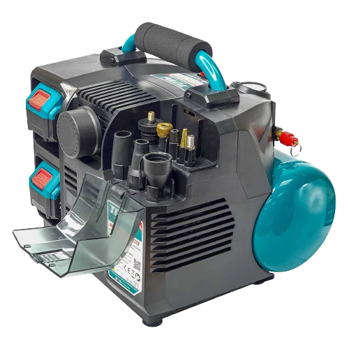 Total 60L Cordless Air Compressor, 40V (2×20V) Lithium-Ion Powered, Portable & Powerful for Tire Inflation, Air Tools & Cleaning Tasks - Total - Image 3