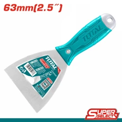 TOTAL Putty Trowel 63mm (2.5 inch), Durable Carbon Steel Blade with Ergonomic Handle for Smooth Application