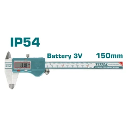 Total Digital Caliper 150mm (6"), Waterproof, High-Precision Measuring Tool with Clear LCD Display & Multi-Function Modes