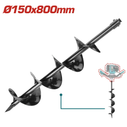 ريشة حفار أرض - Φ150×800 ملم من توتال (TEA55221-2)