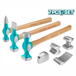 طقم مطارق وأدوات تشكيل هياكل وسيارات 7 قطع (TBAFO712) من توتال