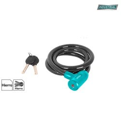 TOTAL Heavy-Duty Bicycle Lock, Hardened Steel Cable with Vinyl Coating, Weather Resistant, Secure Key Lock, Flexible & Durable, Includes Mounting Bracket for Easy Transport