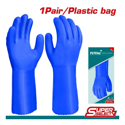 Total High Quality PVC Gloves, Oil And Acid Resistant (TSP1803) Total High Quality PVC Gloves, Oil And Acid Resistant (TSP1803)