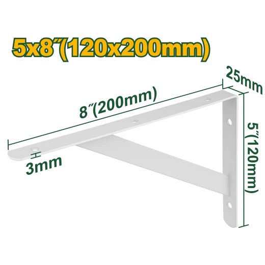 JADEVER Heavy Duty Shelf Bracket 20x12cm (JDZJ3320) JADEVER Heavy Duty Shelf Bracket 20x12cm (JDZJ3320)