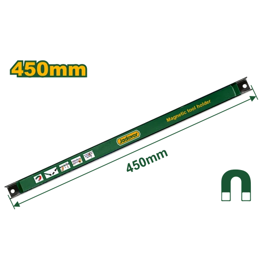 JADEVER Magnetic Tool Holder 45cm (JDHH1618, Strong Wall-Mounted Strip for Metal Tools, Space-Saving Organizer, Heavy-Duty Magnetic Rack for Garage or Workshop - Jadever - Image 2