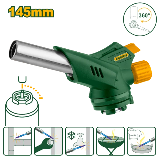مسدس لهب موديل JDFG1604 ,شعلة قابلة للتحكم مع إشتعال سهل وتصميم مريح للاستخدام المتنوع في اللحام والتسخين والطهي من جادفر مسدس لهب موديل JDFG1604 ,شعلة قابلة للتحكم مع إشتعال سهل وتصميم مريح للاستخدام المتنوع في اللحام والتسخين والطهي من جادفر