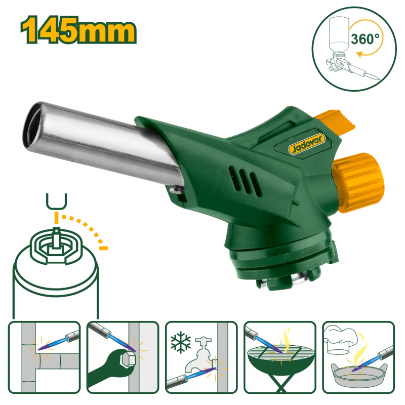 مسدس لهب موديل JDFG1604 ,شعلة قابلة للتحكم مع إشتعال سهل وتصميم مريح للاستخدام المتنوع في اللحام والتسخين والطهي من جادفر - جادفر