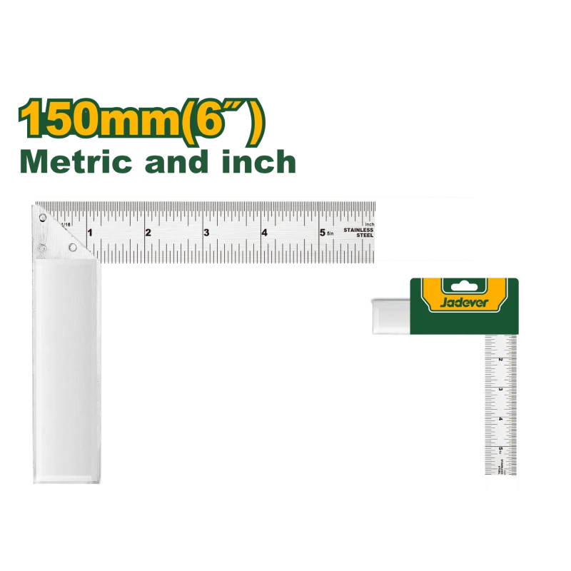 Jadever Angle Square 15cm – Accurate and Ideal Tool for Angle Measurements in Carpentry and Construction - Jadever