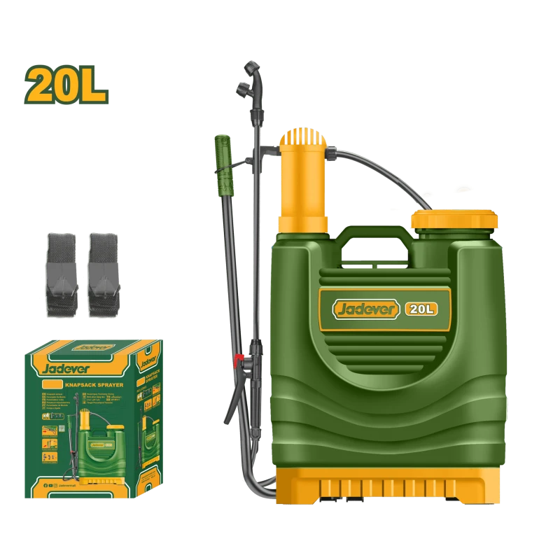 JADEVER 20L Knapsack Sprayer Fiberglass Lance, 4.5BAR Pressure, Adjustable Nozzle (JDKS1520) - Jadever